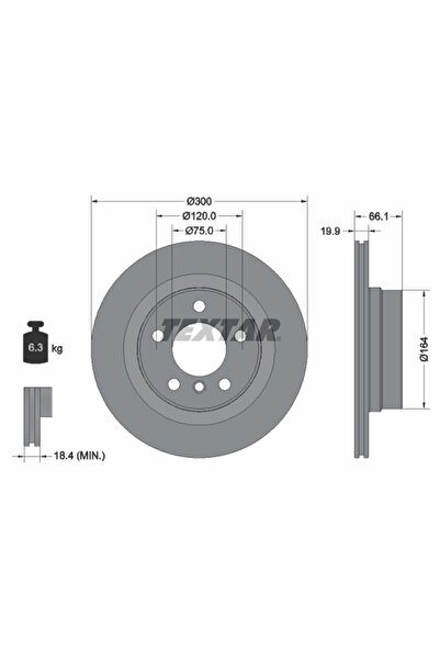 TEXTAR Disc Frana Bmw 1/2 Cupe/3