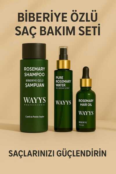WAYYS BİBERİYE SAÇ BAKIM SETİ Saç Dökülmesine karşı besleyici bakım