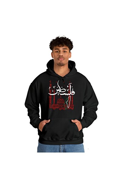 Flaubert - سويت شيرت نسائي مطبوع عليه علم فلسطين، قماش عالي الجودة بثلاث خيوط...