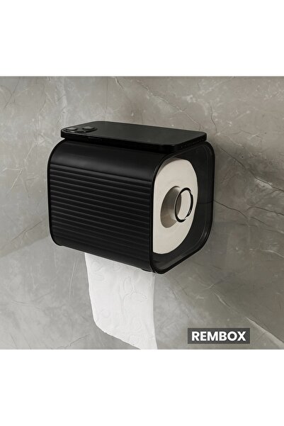 Rembox Adhesive Bathroom Toilet Roll Holder Wc Napkin Holder Paper Holder Toilet Paper Organizer