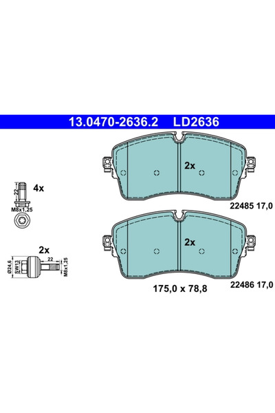 Ate Set Placute Frana Frana Disc Jaguar E-Pace Land Rover Discovery 5/Discove...