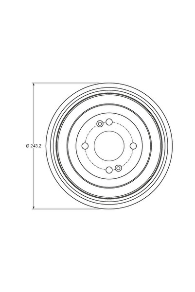 TRW Tambur Frana Holden Barina Hyundai Accent 3/I10 1/I10 2