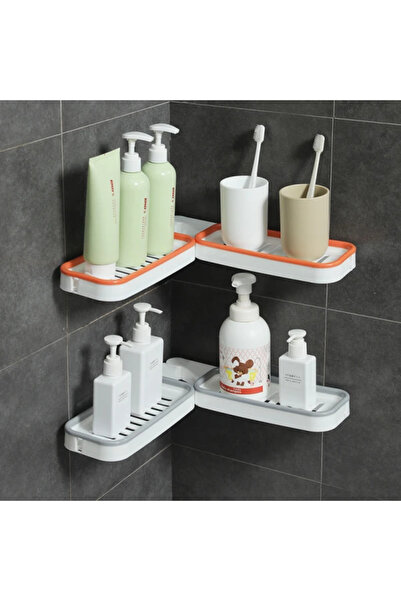 Rovitech Double bathroom support, self-adhesive, rotatable 180°, Gray