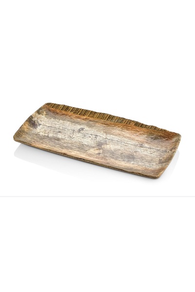 FORMEL 17.5X32 cm Thermoplus Serving Plate Wooden Pattern Color (Pack of 4)