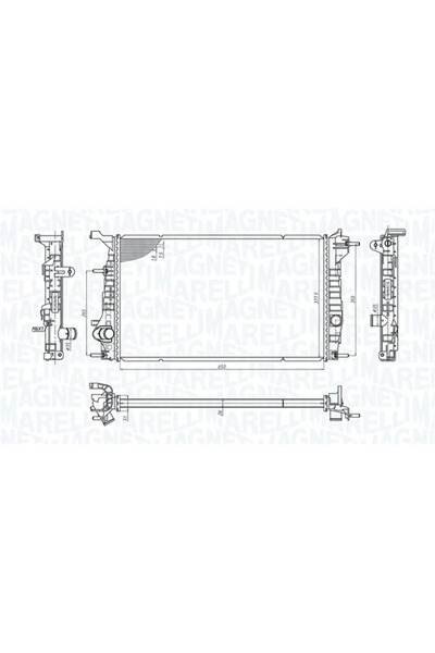 MAGNETI MARELLI Radiator Racire Motor Renault Fluence/Megane 3/Megane Cc