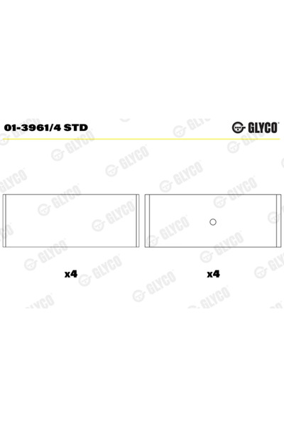GLYCO Cuzineti Biela Audi A3/A4 B5/A4 B6 Seat Altea/Leon/Toledo 3 1994-2015