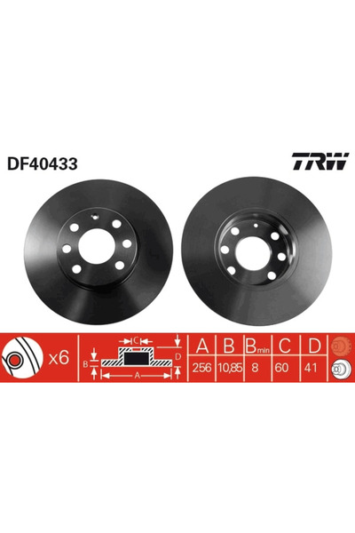 TRW Disc Frana Opel Astra G
