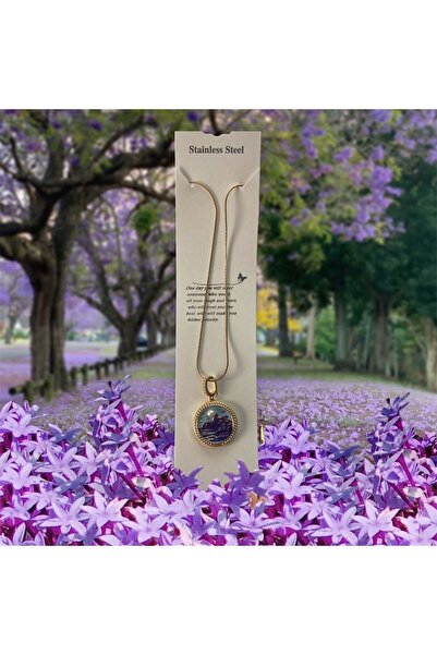 StainlessSteelBYZ قلادة من الفولاذ على شكل جبل دوريكا