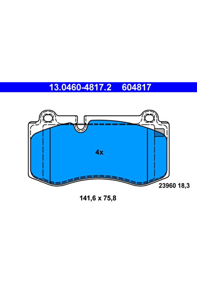 Ate Set Placute Frana Frana Disc Mercedes-Benz Cls/E-Class/S-Class