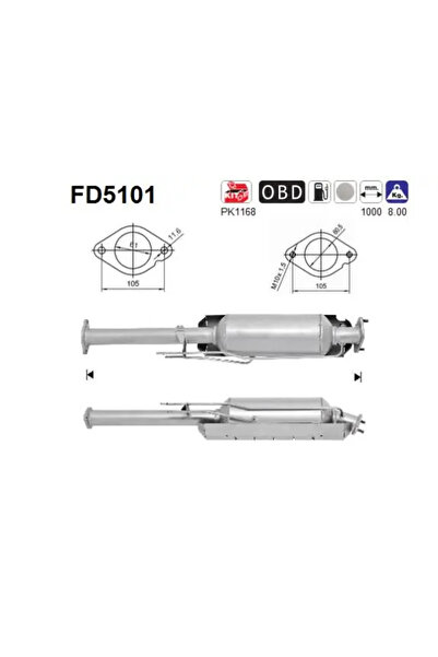 As Filtru Funingine/Particule Sist.De Esapament Ford Galaxy 2/Mondeo 4/S-Max