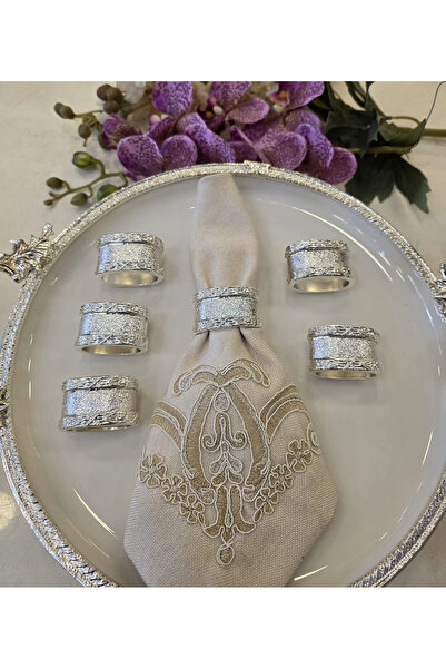 BULUTHOMEAKSESUAR Ring, napkin ring, six piece set silver