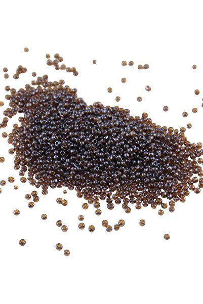 Serhat Aksesuar ve El İşçilik 08 خرز بني داكن رملي 3 مم (100 جرام 6000 قطعة)