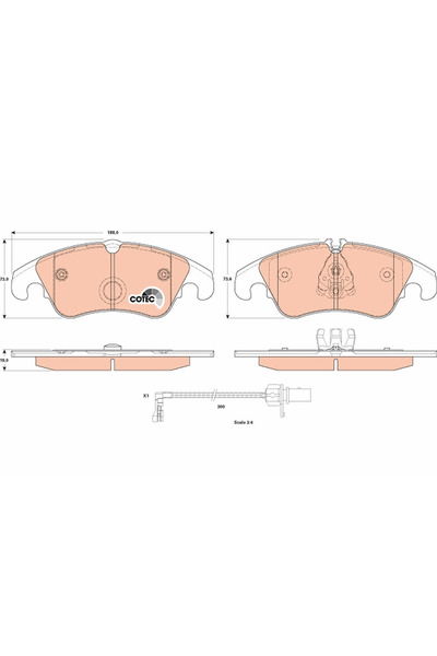 TRW Set Placute Frana Frana Disc Audi A6 Allroad C7/A6 C7/A7 2010-2018