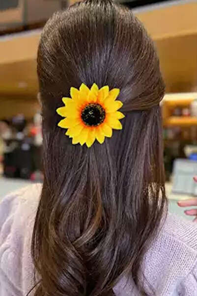 CAŞ DEKORASYON Yellow Color Flower Rubber Buckle