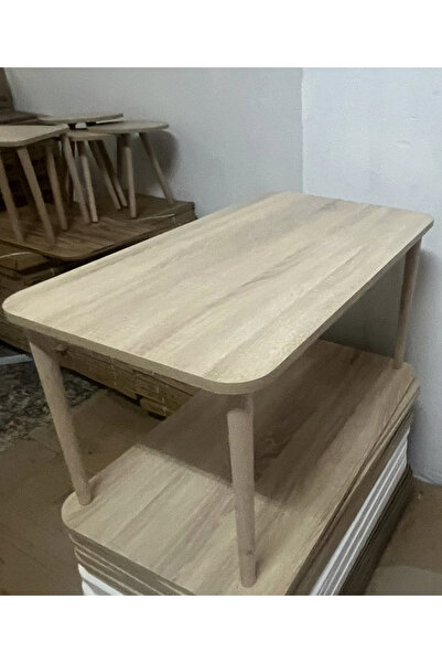 HAMADEX ZION Serisi – Orta Sehpa 50×90 cm 1. Sınıf MDF Tabla Masif Gürgen Aya...