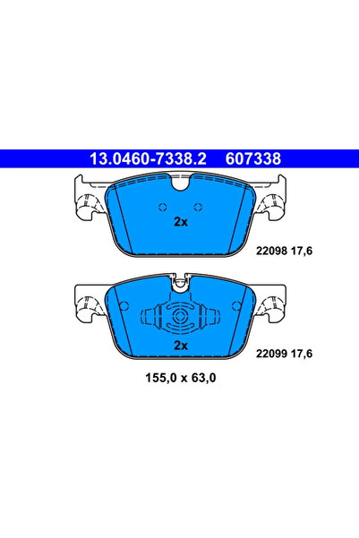 Ate Set Placute Frana Frana Disc Volvo S90 2/V60 2/V90 2