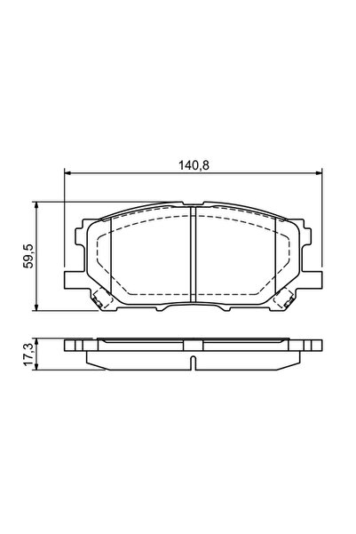 Bosch Set Placute Frana Frana Disc Lexus Rx Toyota Harrier/Highlander / Kluger