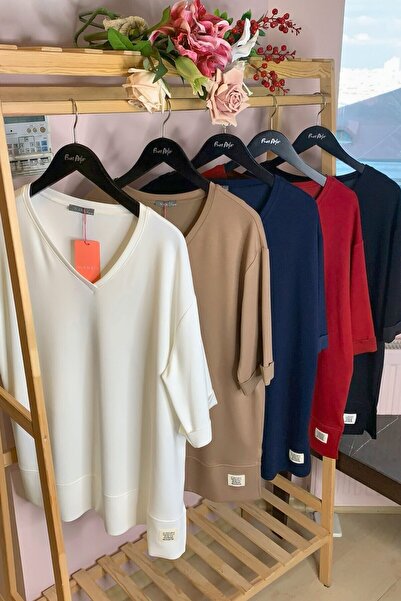 Büyük Moda V-Neck Basic Modal T-Shirt