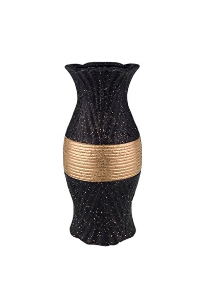 velve Κεραμικό βάζο Luxury Line, με χρυσές γραμμές και λεπτομέρειες, 11x24 εκ...