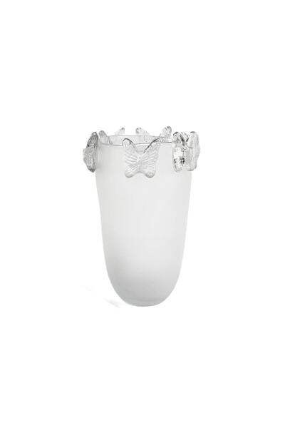 Mikasa Moor İced Kelebekli Cam Vazo 20x30cm