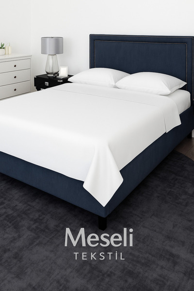 MEŞELİ TEKSTİL ملاءة سرير فندقية قطنية ساتان عادية مقاس 300×300 سم |   حديث وعالي الجودة ومتين واقرأ الوصف