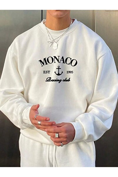 OVER HEAD Ανδρικό φούτερ Monaco Racing Club με τύπωμα Oversize Cycling Jacket