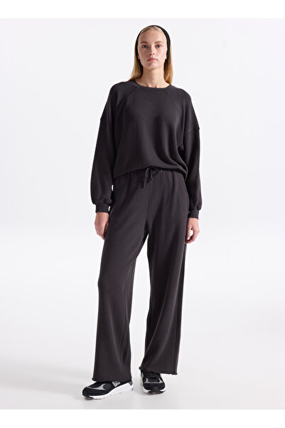 American Vintage Antrasit Kadın Standart Desensiz Eşofman Altı ATU05BH25TEN