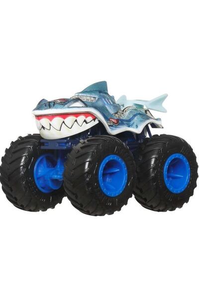 HOT WHEELS Monster Trucks 1:64 Arabalar SHARKS vs DINOS GREAT BITE FYJ44-JCD73