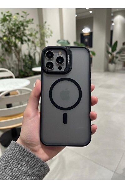 iPhone 12/12pro Magsafe Uyumlu Standlı Mat Kılıf + Lens Koruyucu