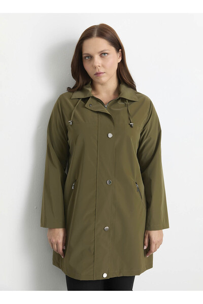 Selen Haki Kadın Trençkot 25KSL9521