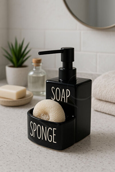 NEWNOW Liquid Soap Dispenser and Sponge Holder Set Kitchen Bathroom Organizer...