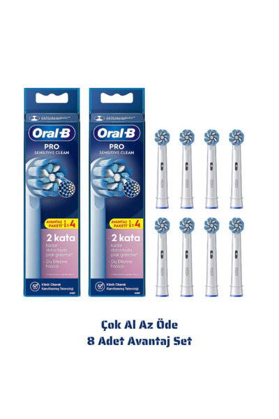 Oral-B Pro Sensitive Clean (Ekstra Yumuşak Kıllar) X-Filament Şarjlı Diş Fırç...