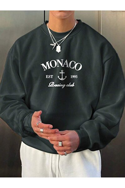 OVER HEAD Ανδρικό φούτερ Monaco Racing Club με τύπωμα Oversize Cycling Jacket