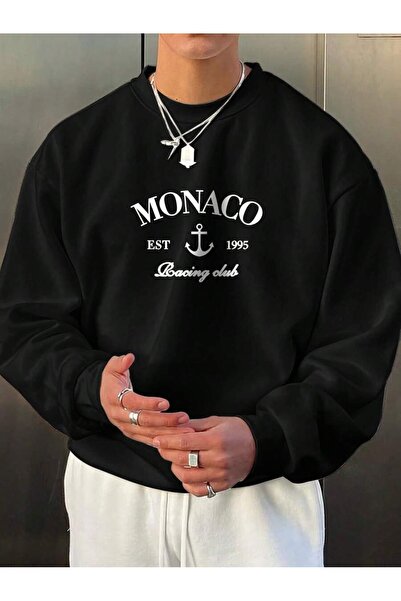 OVER HEAD Ανδρικό φούτερ Monaco Racing Club με τύπωμα Oversize Cycling Jacket