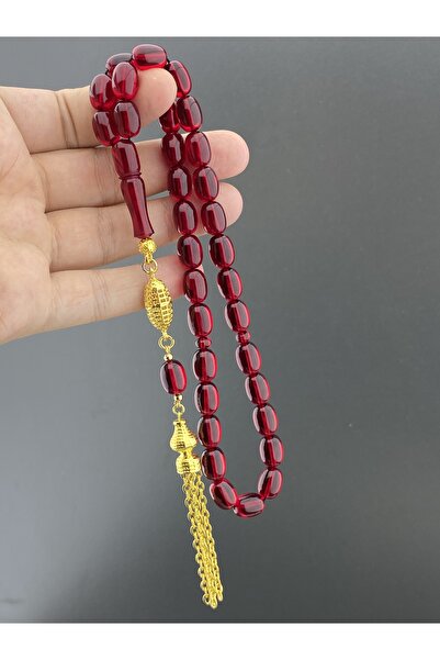 Tesbih Store سبحة من العنبر الناري بتصميم خاص مع شرابة