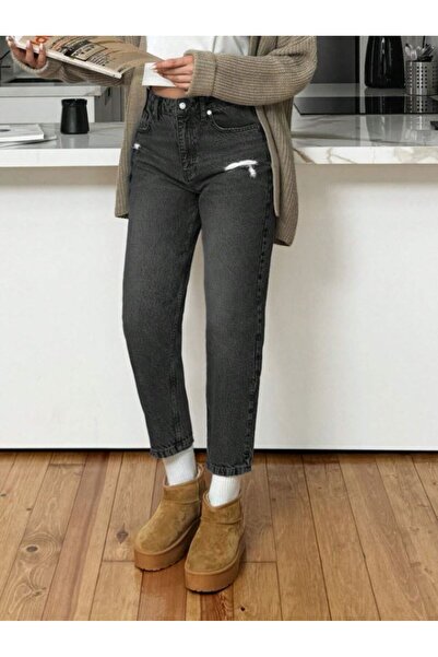 Noxter ЖІНОЧІ ДЖИНСОВІ ШТАНИ З ПРИТЕСНЕНИМИ КОЛАНАМИ