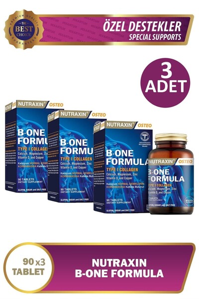 Nutraxin B-One Formula 90 Tablet 3 Adet