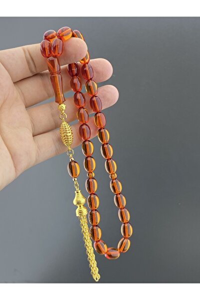 Tesbih Store سبحة من العنبر الناري بتصميم خاص مع شرابة