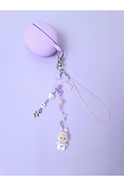 LE&DA Accessory Labubu Fairycore Kişiselleştirilebilir Doğal Taşlı Charmlı Çanta Aksesuarı