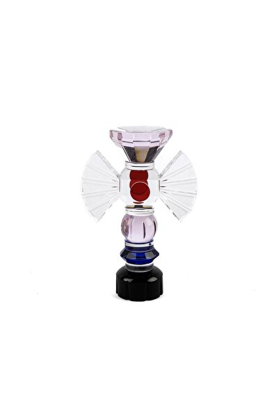 Mikasa Moor Renkli Fiyonklu Cam Mumluk 12x7x18cm