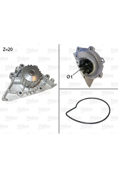 VALEO Pompa De Apa Racire Motor Citroen C4 Picasso 1 Microbus/C5 1/C8 Fiat Ul...