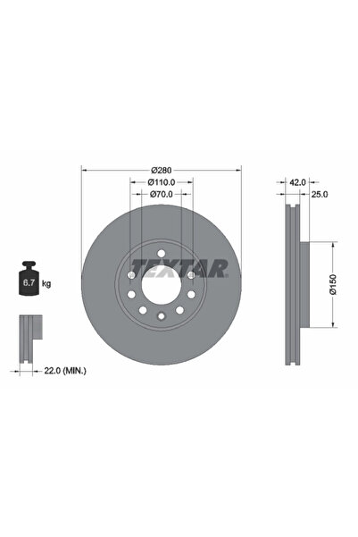 Krieger Set Discuri Frana Chevrolet Astra/Viva Opel Astra G/Astra H/Meriva A ...