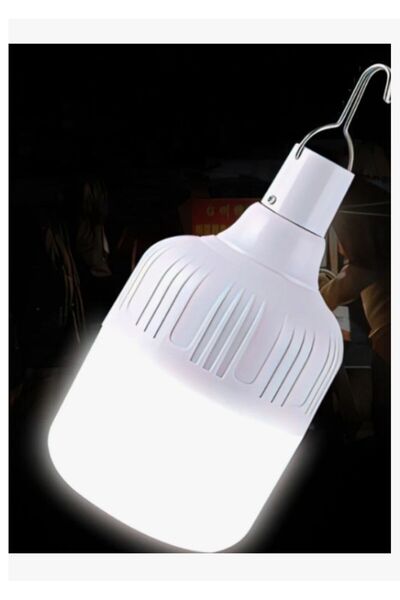 Noas 30w USB Şarj Edilebilir Taşınabilir LED Acil Durum Torch Ampul ( Beyaz Işık )