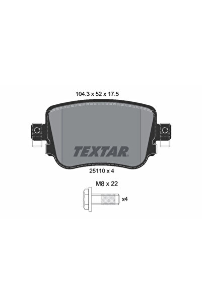 TEXTAR Set Placute Frana Frana Disc Audi A1/Q3 Seat Leon