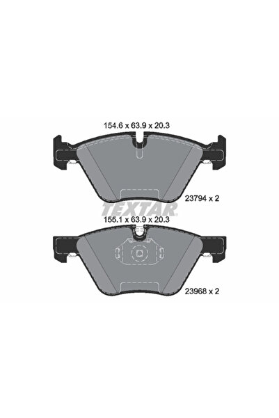 TEXTAR Set Placute Frana Frana Disc Bmw 3/X1/Z4 Roadster