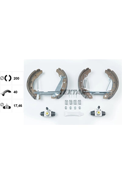 TEXTAR Set Saboti Frana Audi 80 B3 Limuzina Seat Ibiza 2/Ibiza 4/Toledo 1 198...