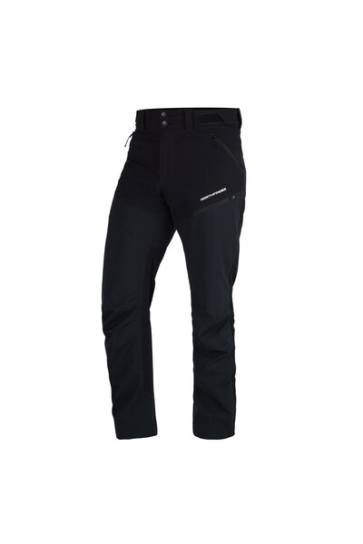 NORTHFINDER Pantaloni softshell hibridi de trekking pentru bărbați FIERO negri