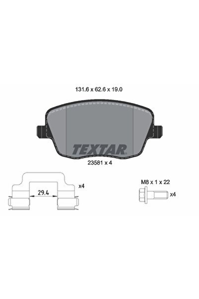 TEXTAR Set Placute Frana Frana Disc Seat Ibiza 3/Ibiza 4 Skoda Fabia 1/Fabia ...