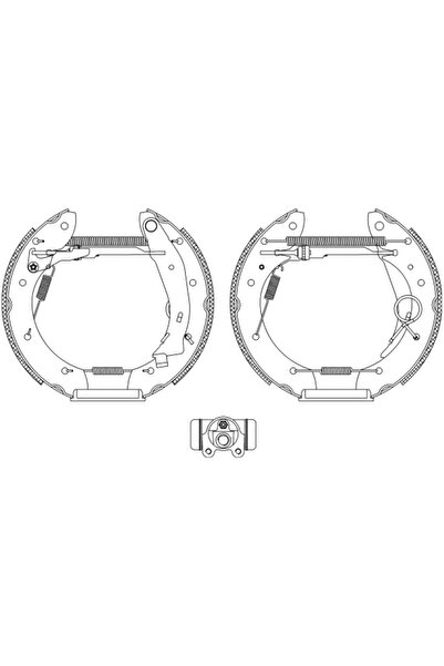 TEXTAR Set Saboti Frana Citroen Berlingo / Berlingo First