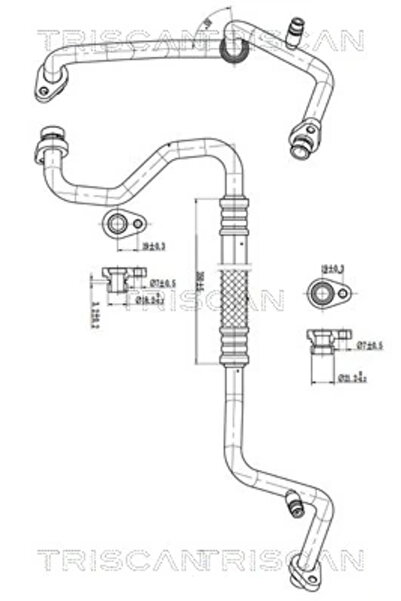 TRISCAN Conducta Presiune Variabila Aer Conditionat Nissan Juke/Pulsar